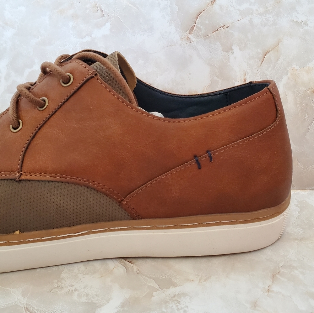 New London Underground Dress Shoes Mens Size 14M Tan Porter Casual Lace Up - Picture 5 of 13